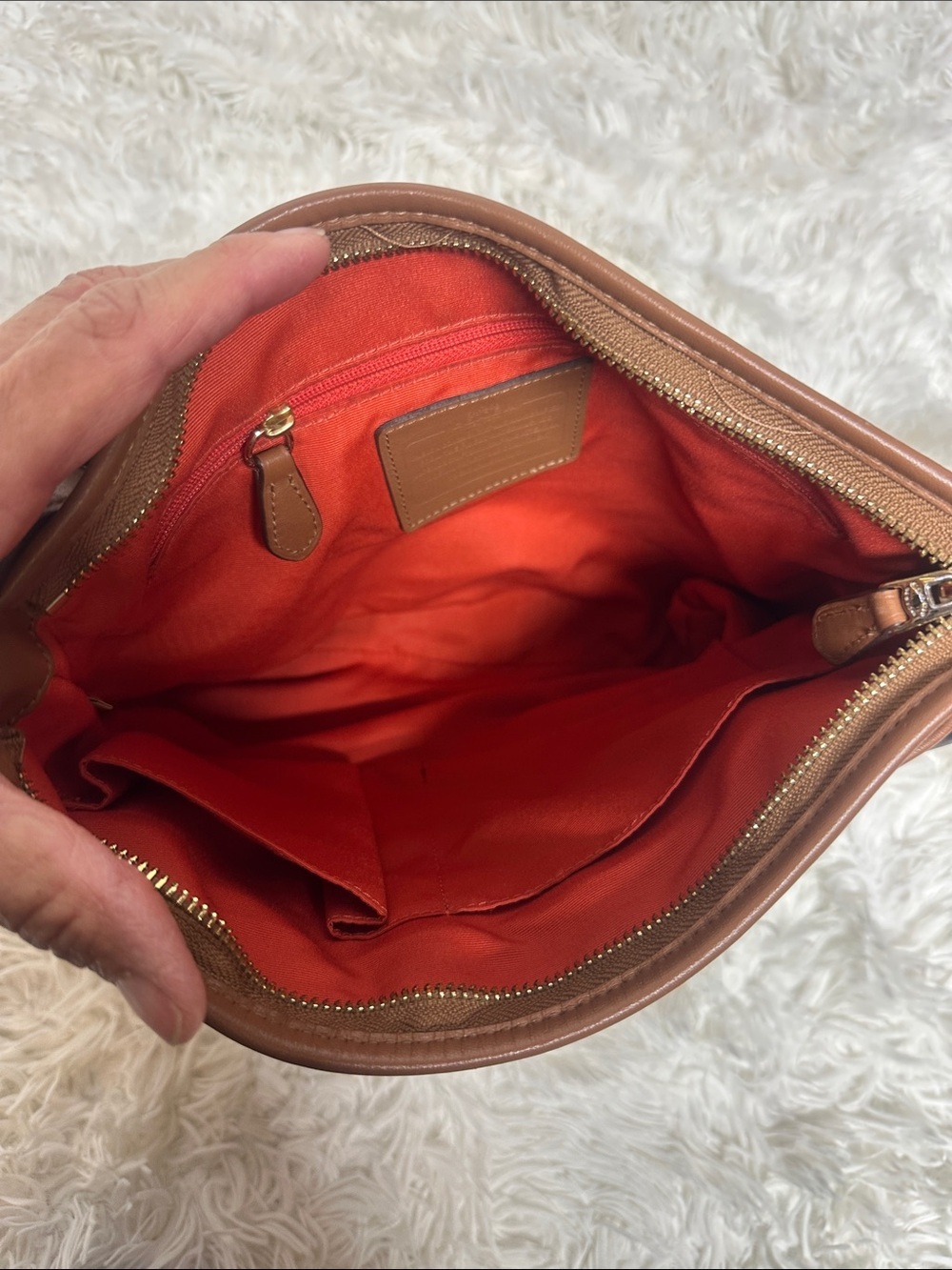 Coach Varsity Stripe Large File Rowan Crossbody Bag Purse - Picture 9 of 15
